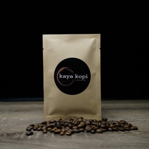 Premium Kaya Kopi Luwak Indonesia Wild Palm Civets Arabica Coffee Beans 16oz Light Roast Perspective: back