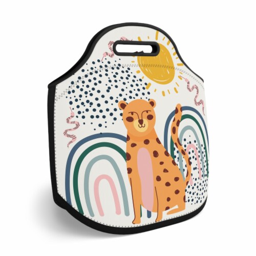 Neoprene Lunch Bags Insulated Lunch Tote Bags Picnic Bag, Lunch Box Reusable Bag Perspective: back