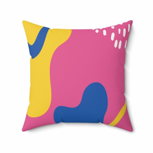 Throw Pillow Covers Set of 3 Post Modern Stylish Cushion Square Pillow Case (Modern Design) Perspective: back