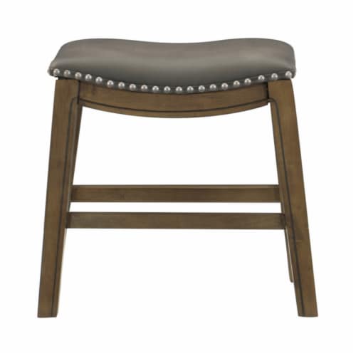 Homelegance 18 Dining Height Wooden Bar Stool Saddle Seat Barstool