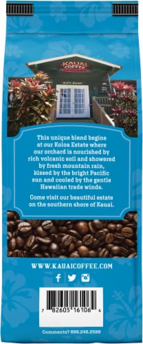 Kauai Coffee® Koloa Estate Medium Roast Ground Coffee Perspective: back