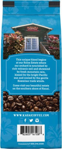 Kauai Coffee® Coconut Caramel Crunch Ground Coffee Perspective: back