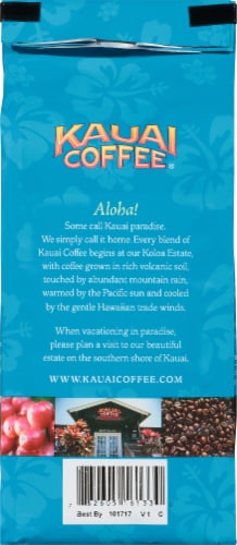 Kauai Coffee® Koloa Estate Medium Roast Whole Bean Coffee Perspective: back
