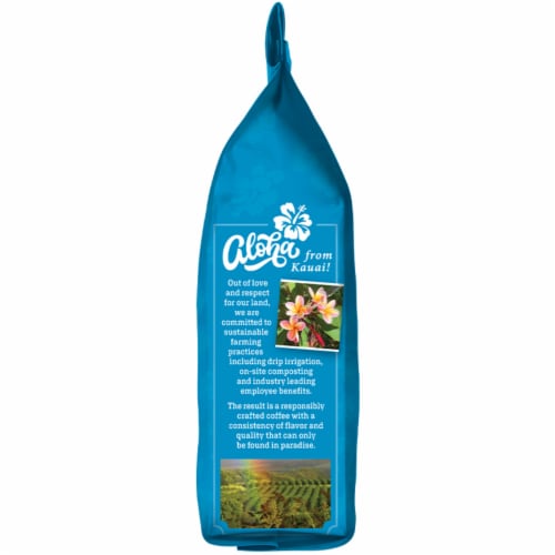 Kauai Coffee® Koloa Estate Dark Roast Whole Bean Coffee Perspective: back