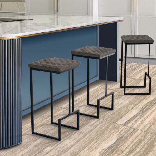 Grey quilted stool discount