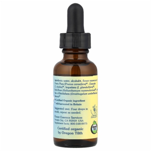 Flower Essence Services Five-Flower Formula™ Flower Essence Combination - 1 fl oz (30 Perspective: back