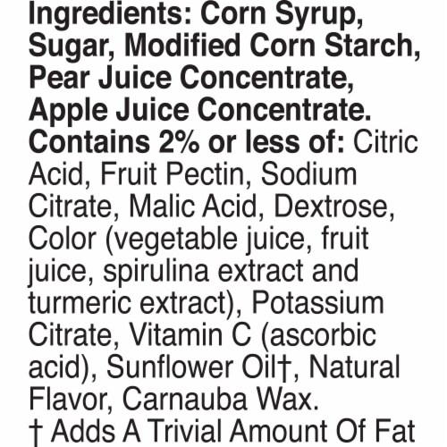 Fruit Flavored Snacks Treat Pouches (Pack of 8) Perspective: back