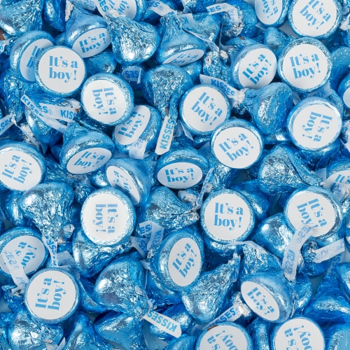 324ct It's a Boy Baby Shower Stickers for Hersheys Kisses (324 Stickers) - Candy Not Included Perspective: back