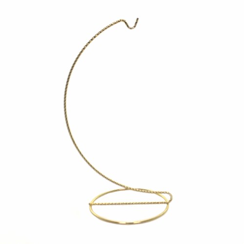 Christmas Twisted Brass Hanger 9.0 In Metal Ornament Stand Hook Bb462xl Perspective: back