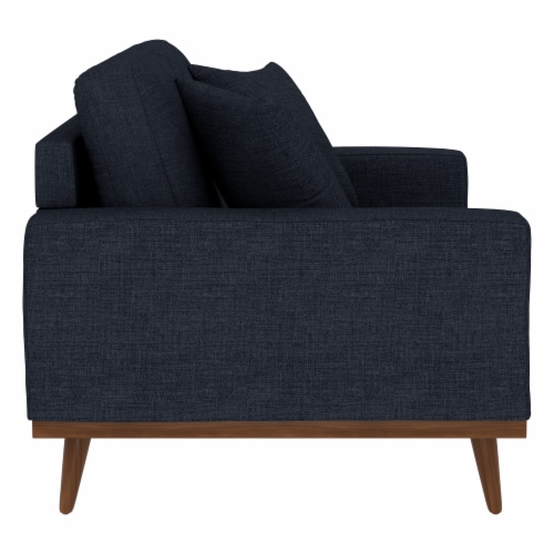 Emerald Home Furnishings Lakeview Presley Loveseat - Navy Blue Perspective: back
