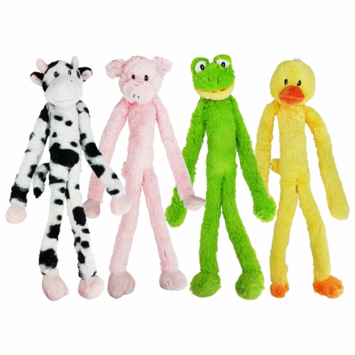 Multipet Swingin Slevins Squeaky Plush Dog Toy Perspective: back