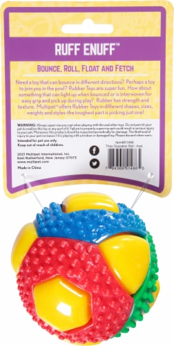 Multipet® Ruff Enuff™ Ball Dog Toy - Assorted Perspective: back