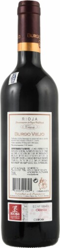 Crianza Burgo Viejo Rioja Spanish Red Wine Perspective: back