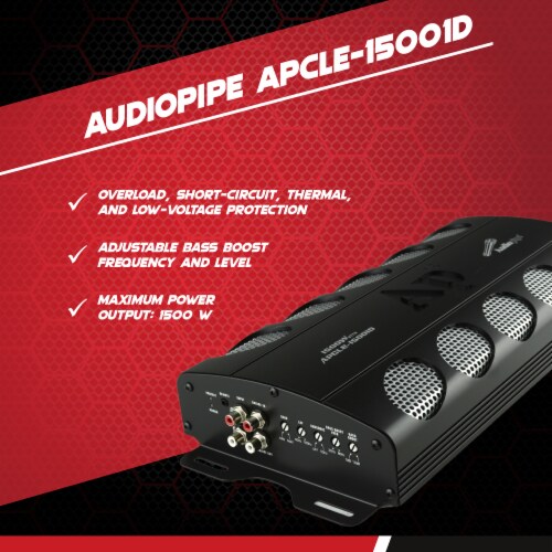 Audiopipe APCLE15001D Class D 1500 Watt Monoblock Car Stereo Amplifier
