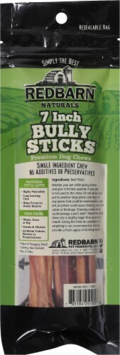 Red Barn® Naturals 7 Inch Bully Stick Premium Dog Chew Perspective: back