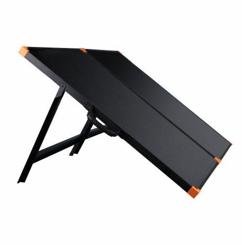 FLEXSOLAR G100 100 Watt Briefcase Foldable Portable Solar Panel Charger w/ Stand Perspective: back