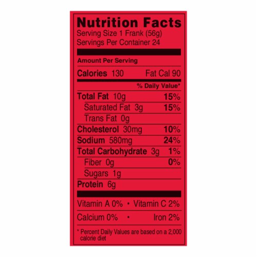 Gwaltney Traditional Bun Size Chicken Hot Dogs Perspective: back