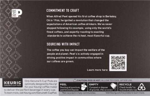 Peet's® Luminosa Breakfast Blend Light Roast K-Cup Coffee Pods Perspective: back