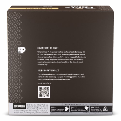 Peet's Coffee® Brazil Medium Roast K-Cup Coffee Pods Perspective: back