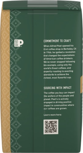 Peet’s Coffee Organic Decaf Terrena Medium Roast Ground Coffee Perspective: back