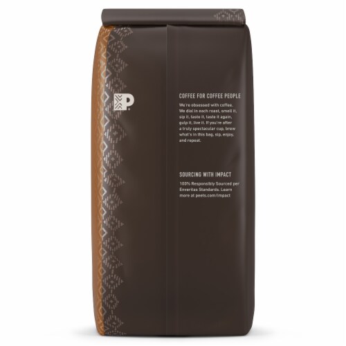 Peet's Coffee Decaf House Blend Dark Roast Ground Coffee Perspective: back