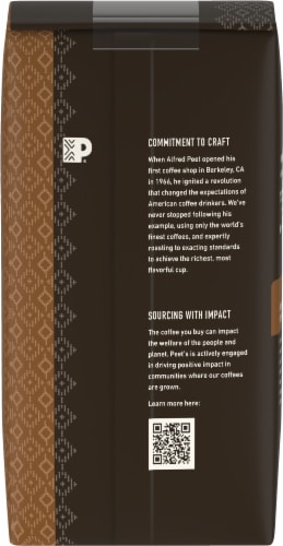 Peet's Coffee® Single Origin Colombia Dark Roast Ground Coffee Perspective: back