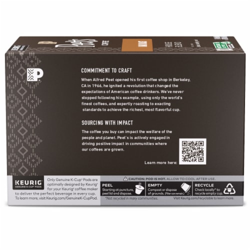 Peet's® House Blend Dark Roast K-Cup® Coffee Pods Perspective: back