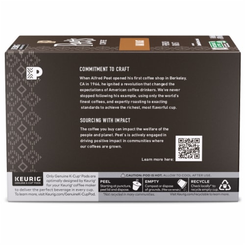 Peet's® French Roast Dark Roast K-Cup® Coffee Pods Perspective: back