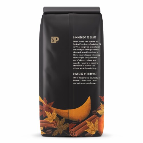 Peet's® Pumpkin Spice Ground Coffee Perspective: back