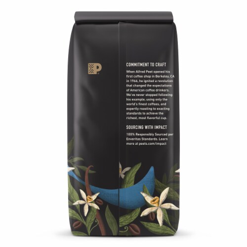 Peet's® Vanilla Light Roast Ground Coffee Perspective: back
