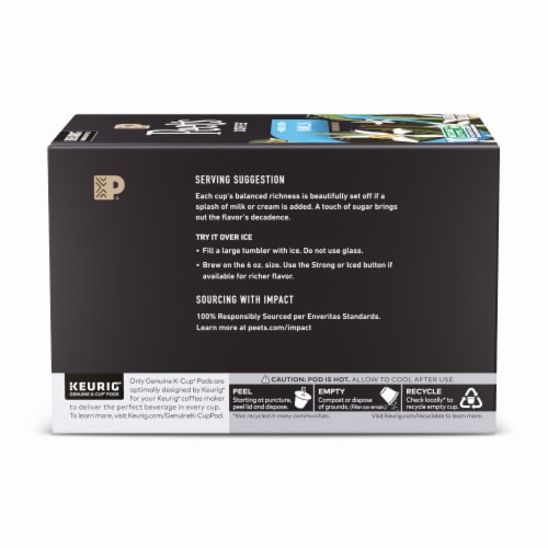 Peet's Coffee® Vanilla Light Roast K-Cup Coffee Pods Perspective: back