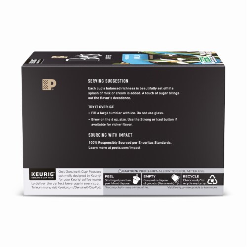 Peet's® Vanilla Light Roast K-Cup® Coffee Pods Perspective: back