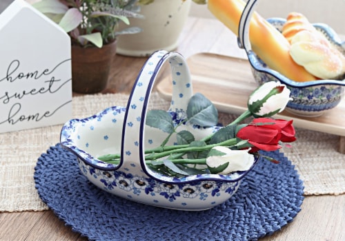 Blue Rose Polish Pottery Georgia Blue Basket 1 Kroger