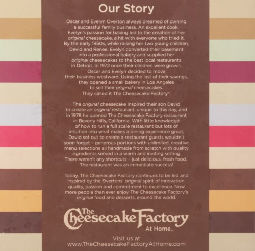 The Cheesecake Factory At Home™ Grand Cheesecake Selection Perspective: back