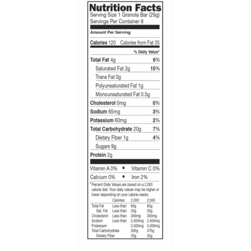 Sunbelt Bakery Key Lime Pie Seasonal Chewy Granola Bars, 8 Bars Per Box, (6-Boxes) Perspective: back