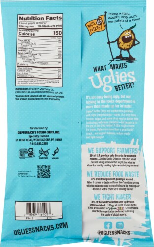 Uglies® Sea Salt Kettle Chips Perspective: back