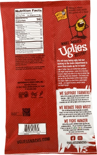 Uglies® Bar-B-Que Kettle Chips Perspective: back