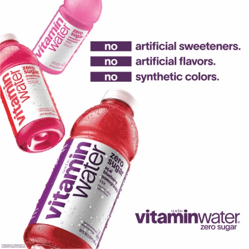 Vitaminwater® Zero Sugar Squeezed Lemonade Flavored Bottled Water, 20 fl oz  - Foods Co.