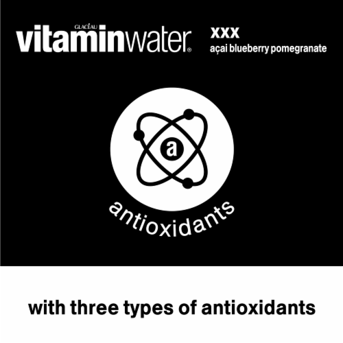 Vitaminwater® Xxx Acai-Blueberry-Pomegranate Flavored Bottled Water Perspective: back