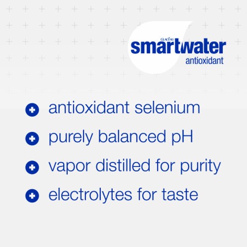 Smartwater® Vapor Distilled Antioxidant Bottled Water Perspective: back