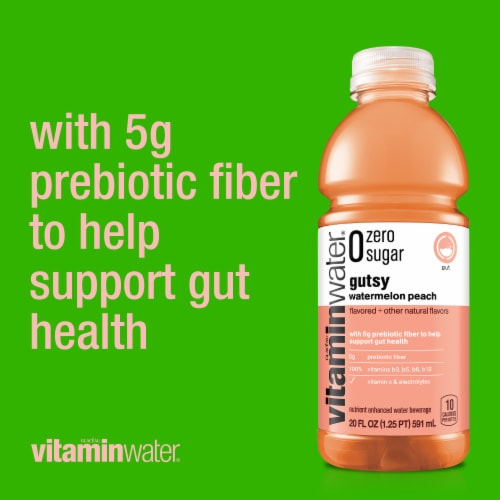 Vitaminwater® Zero Sugar Gutsy Flavored Bottled Water Perspective: back
