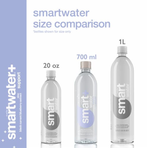 Smartwater® Zinc Black Blueberry Flavored Bottled Water Perspective: back