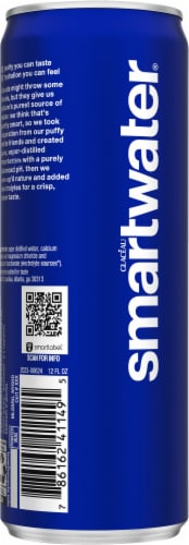 Smartwater® Vapor Distilled Water Can Perspective: back