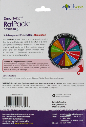 SmartyKat® RatPack™ Cat Toy Perspective: back
