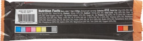 MET-Rx Big 100 Chocolate Chip Cookie Dough Meal Bars Perspective: back