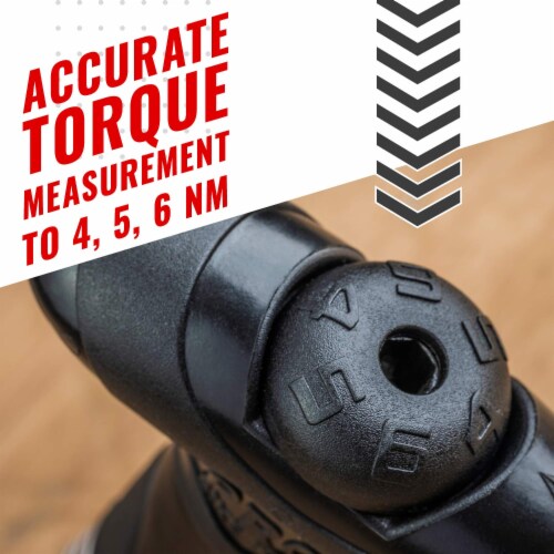 PRO BIKE TOOL Adjustable Torque Wrench Set - 4,5,6NM - Black - Shop Quality Bicycle Multitool Perspective: back
