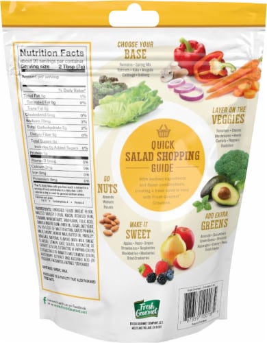 Fresh Gourmet® Butter & Garlic Croutons Perspective: back