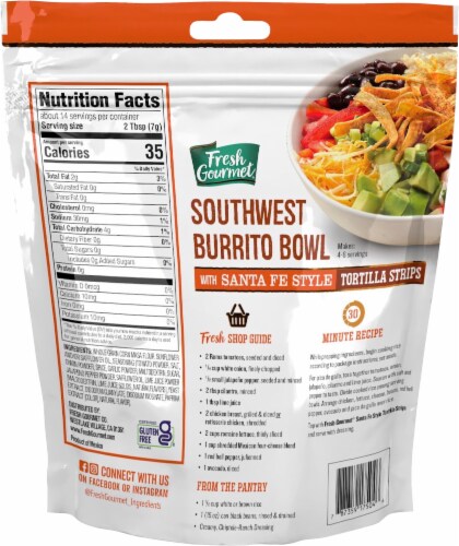 Fresh Gourmet® Santa Fe Style Tortilla Strips Perspective: back