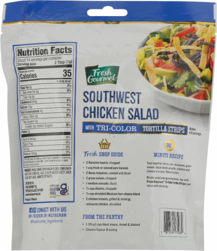 Fresh Gourmet® Tri-Color Tortilla Strips Perspective: back