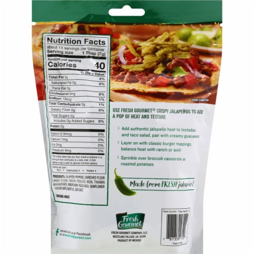 Fresh Gourmet® Crispy Jalapenos Perspective: back